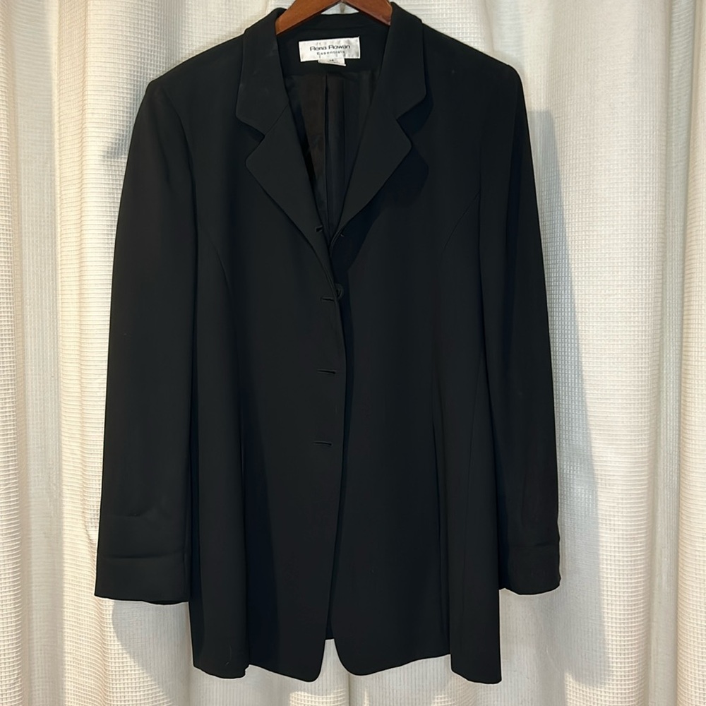 Black Rena Rowan Long Blazer